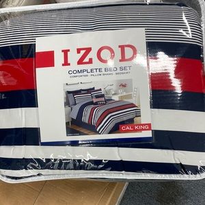 Cal king comforter set brand new Izod beautiful